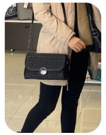 کد 1443 کیف دخترانه طرح بافت دنیز جنوا - Image 2