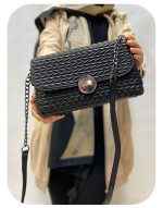 کد 1443 کیف دخترانه طرح بافت دنیز جنوا - Image 3