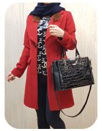 کد 1486 کیف دستی دوشی زنانه سه خانه - Image 2